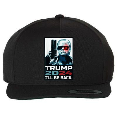 Trump 2024 | I'll Be Back | Elect Donald Trump 2024 Election Wool Snapback Cap