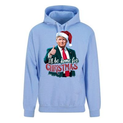 Trump 2024 ILl Be Home For Christmas Unisex Surf Hoodie