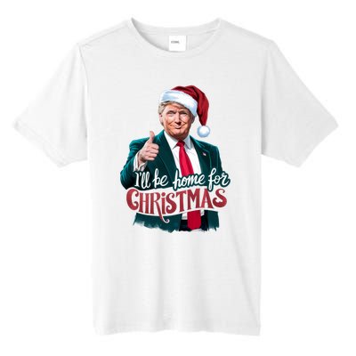 Trump 2024 ILl Be Home For Christmas Tall Fusion ChromaSoft Performance T-Shirt