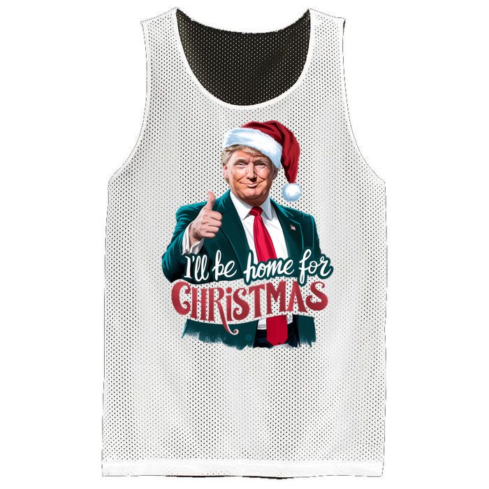 Trump 2024 ILl Be Home For Christmas Mesh Reversible Basketball Jersey Tank