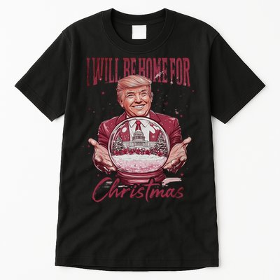 Trump 2024 ILl Be Home For Christmas Tall T-Shirt