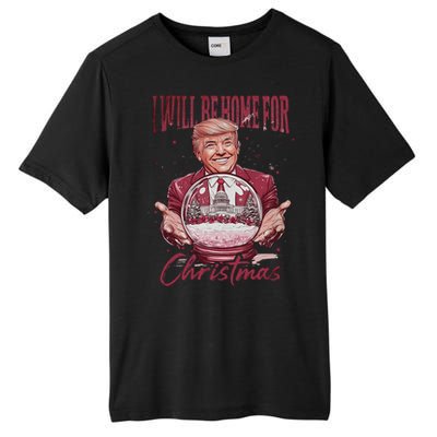 Trump 2024 ILl Be Home For Christmas Tall Fusion ChromaSoft Performance T-Shirt