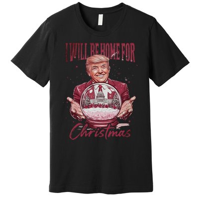 Trump 2024 ILl Be Home For Christmas Premium T-Shirt