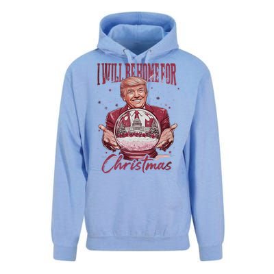 Trump 2024 ILl Be Home For Christmas Unisex Surf Hoodie