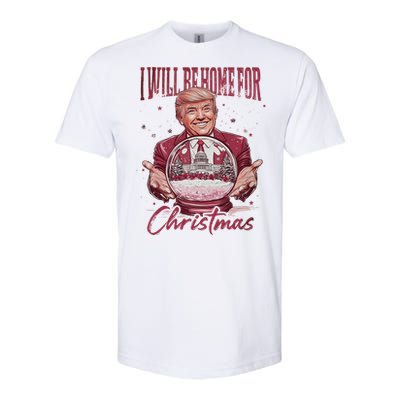 Trump 2024 ILl Be Home For Christmas Softstyle CVC T-Shirt