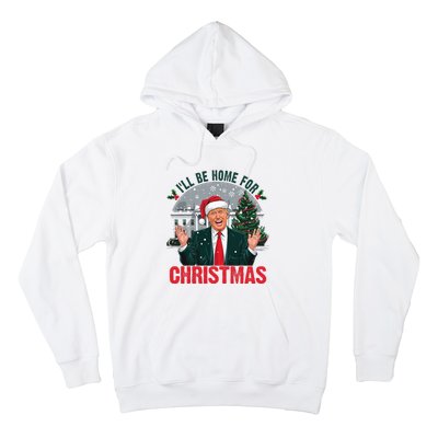 Trump 2024 ILl Be Home For Christmas Funny Santa Claus Hoodie