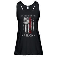 Trump 2024 IM Voting For The Convicted Felon Ladies Essential Flowy Tank