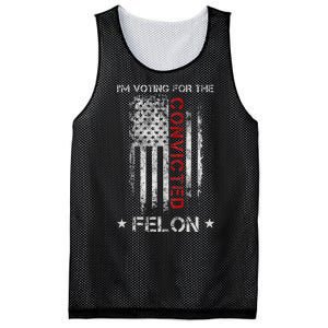 Trump 2024 IM Voting For The Convicted Felon Mesh Reversible Basketball Jersey Tank