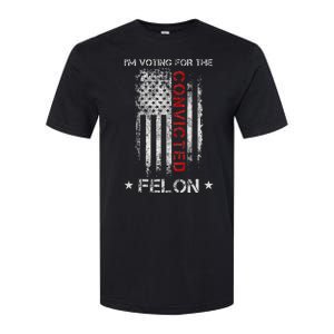 Trump 2024 IM Voting For The Convicted Felon Softstyle CVC T-Shirt