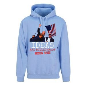 Trump 2024 Ideas Are Bulletproof Trump 2024 Unisex Surf Hoodie