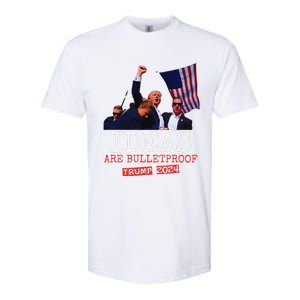 Trump 2024 Ideas Are Bulletproof Trump 2024 Softstyle CVC T-Shirt