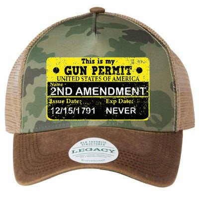 The 2a Is My Gun Permit Proud American Pro 2nd Amendment Legacy Tie Dye Trucker Hat