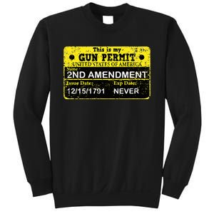 The 2a Is My Gun Permit Proud American Pro 2nd Amendment Sweatshirt