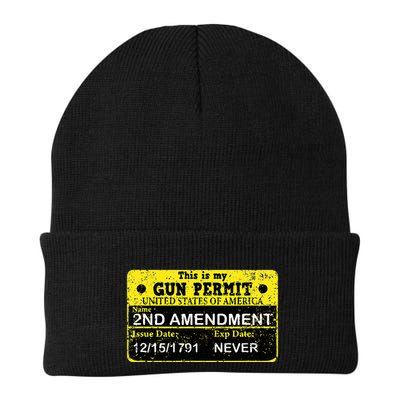 The 2a Is My Gun Permit Proud American Pro 2nd Amendment Beanie