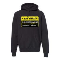 The 2a Is My Gun Permit Proud American Pro 2nd Amendment Premium Hoodie