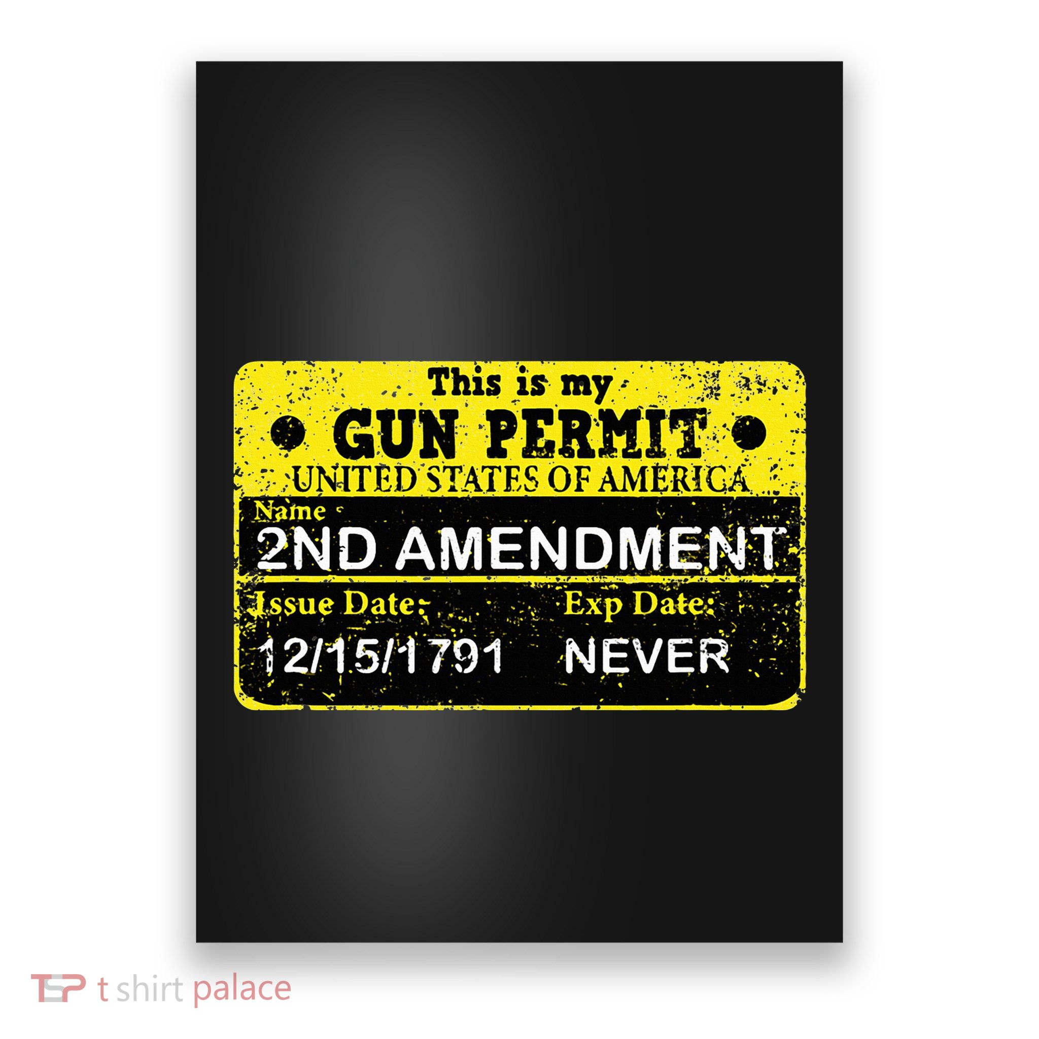 The 2a Is My Gun Permit Proud American Pro 2nd Amendment Poster