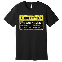 The 2a Is My Gun Permit Proud American Pro 2nd Amendment Premium T-Shirt