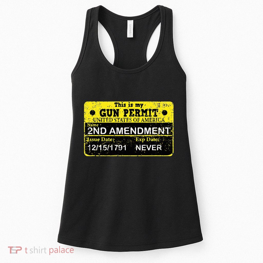 The 2a Is My Gun Permit Proud American Pro 2nd Amendment Womens Tank Top