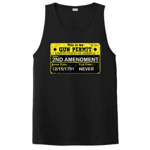 The 2a Is My Gun Permit Proud American Pro 2nd Amendment PosiCharge Competitor Tank