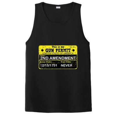 The 2a Is My Gun Permit Proud American Pro 2nd Amendment PosiCharge Competitor Tank
