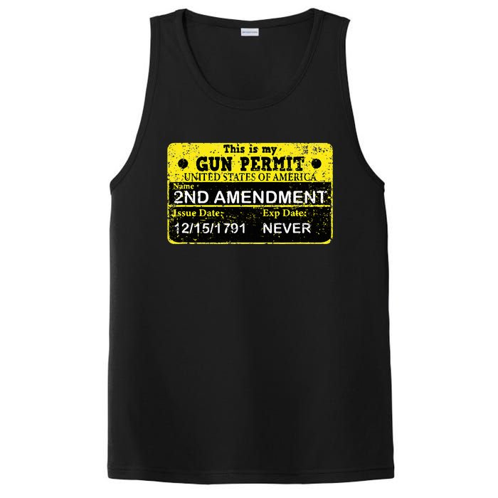 The 2a Is My Gun Permit Proud American Pro 2nd Amendment PosiCharge Competitor Tank