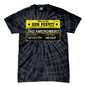 The 2a Is My Gun Permit Proud American Pro 2nd Amendment Tie-Dye T-Shirt