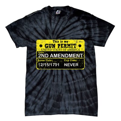 The 2a Is My Gun Permit Proud American Pro 2nd Amendment Tie-Dye T-Shirt