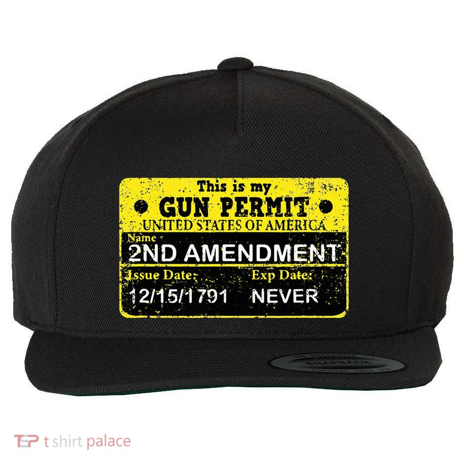 The 2a Is My Gun Permit Proud American Pro 2nd Amendment Wool Snapback Cap