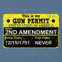 The 2a Is My Gun Permit Proud American Pro 2nd Amendment Garment-Dyed Sweatshirt