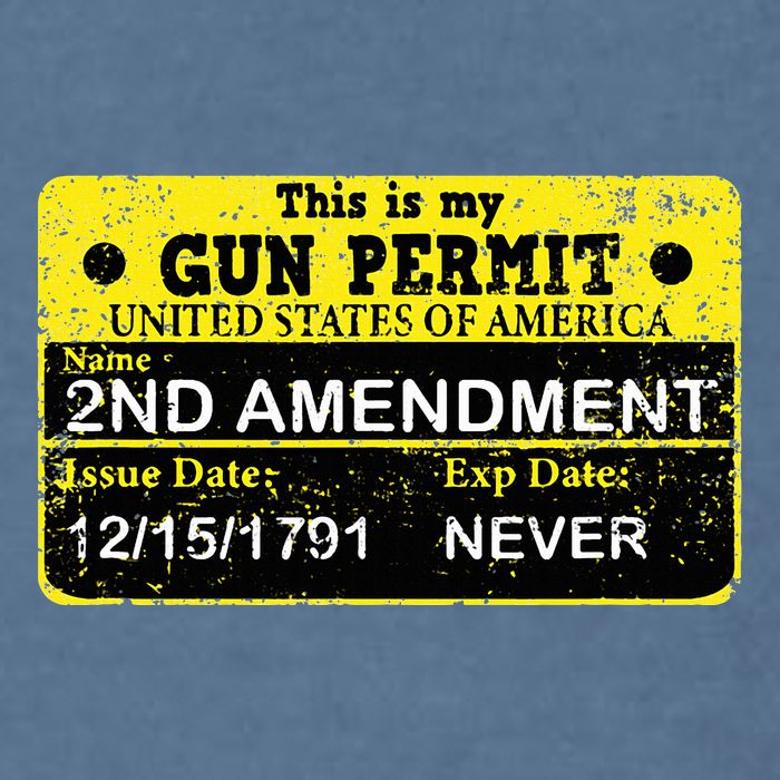 The 2a Is My Gun Permit Proud American Pro 2nd Amendment Garment-Dyed Sweatshirt