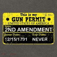 The 2a Is My Gun Permit Proud American Pro 2nd Amendment Cotton Canvas Backpack