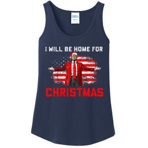 Trump 2024 ILl Be Home For Christmas Trump Xmas 2024 Ladies Essential Tank