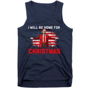 Trump 2024 ILl Be Home For Christmas Trump Xmas 2024 Tank Top