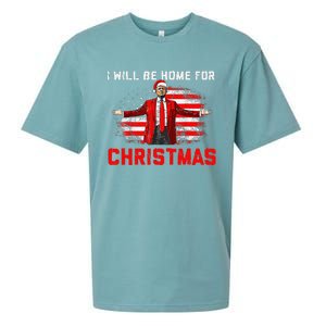 Trump 2024 ILl Be Home For Christmas Trump Xmas 2024 Sueded Cloud Jersey T-Shirt