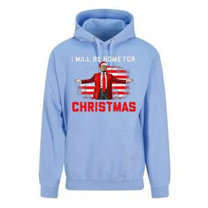 Trump 2024 ILl Be Home For Christmas Trump Xmas 2024 Unisex Surf Hoodie