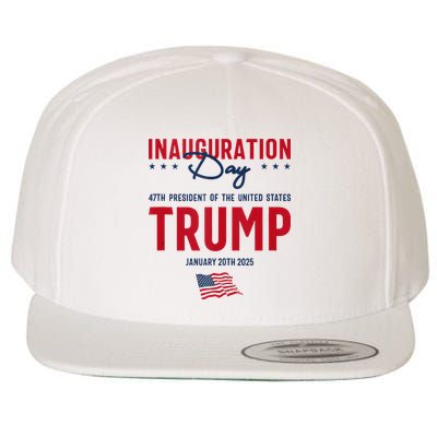 Trump 2025 Inauguration Day January 2025 Wool Snapback Cap