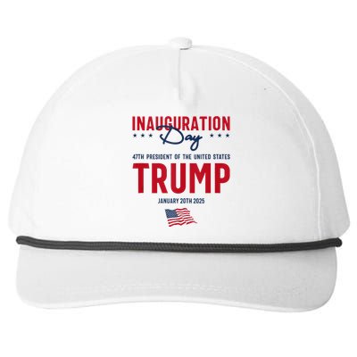 Trump 2025 Inauguration Day January 2025 Snapback Five-Panel Rope Hat