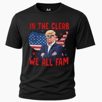 Trump 2024 In The Clerb We All Fam 45 47 American Flag Cooling Performance Crew T-Shirt