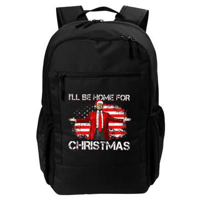 Trump 2024 ILl Be Home For Christmas Funny Trump Xmas 2024 Daily Commute Backpack