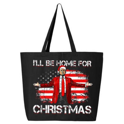 Trump 2024 ILl Be Home For Christmas Funny Trump Xmas 2024 25L Jumbo Tote