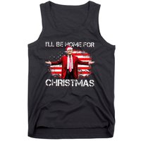 Trump 2024 ILl Be Home For Christmas Funny Trump Xmas 2024 Tank Top