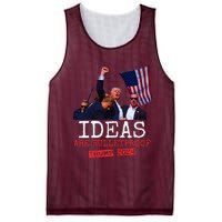 Trump 2024 Ideas Are Bulletproof Trump 2024 Mesh Reversible Basketball Jersey Tank