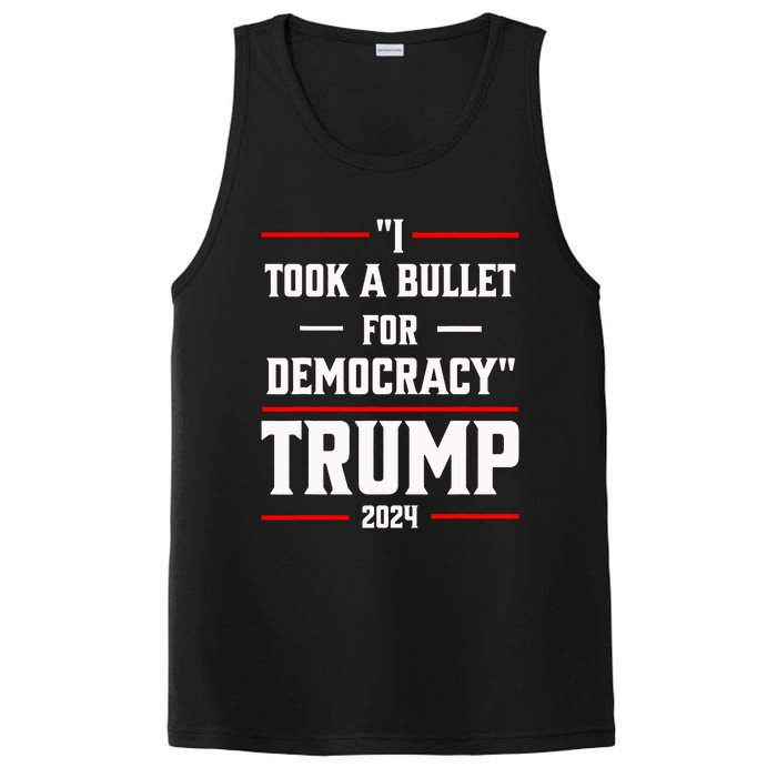 Trump 2024 I Took A Bullet For Democracy PosiCharge Competitor Tank