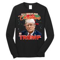 Trump 2024 I Want Trump This Christmas Long Sleeve Shirt