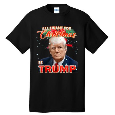 Trump 2024 I Want Trump This Christmas Tall T-Shirt