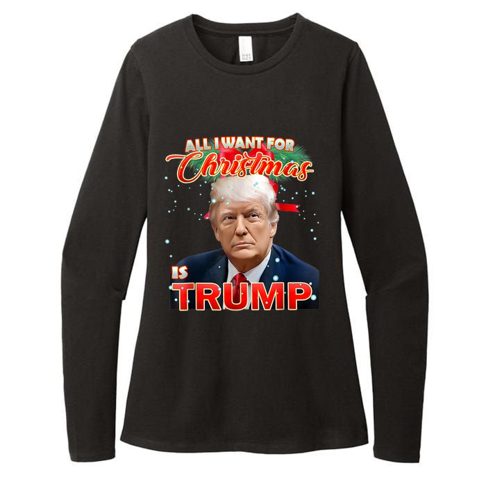 Trump 2024 I Want Trump This Christmas Womens CVC Long Sleeve Shirt