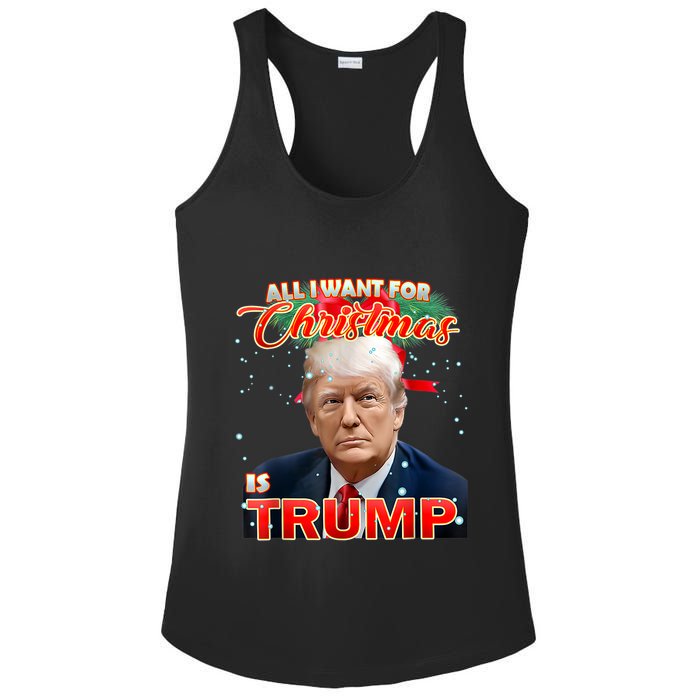 Trump 2024 I Want Trump This Christmas Ladies PosiCharge Competitor Racerback Tank