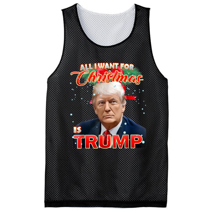 Trump 2024 I Want Trump This Christmas Mesh Reversible Basketball Jersey Tank