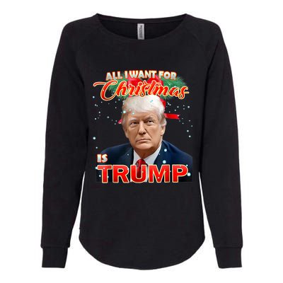 Trump 2024 I Want Trump This Christmas Womens California Wash Sweatshirt