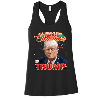 Trump 2024 I Want Trump This Christmas Women's Racerback Tank